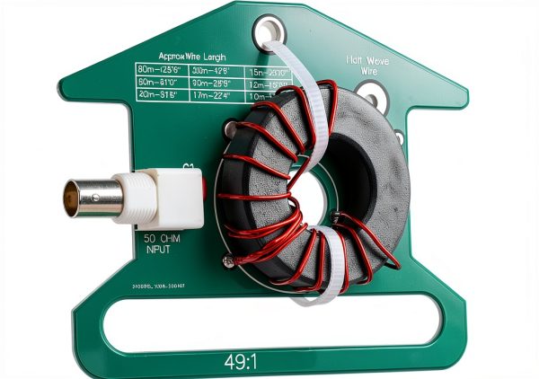 49:1 Shortwave Balun PCB with 5-35MHz Tuning Range for Balanced to Unbalanced Antenna Transformation in Amateur Radio Communication-4