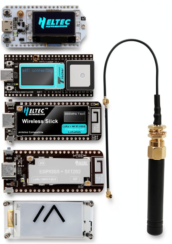 LoRa Antenna 915MHz 2dBi 6PCS Meshnology with 15cm UFL to SMA-3