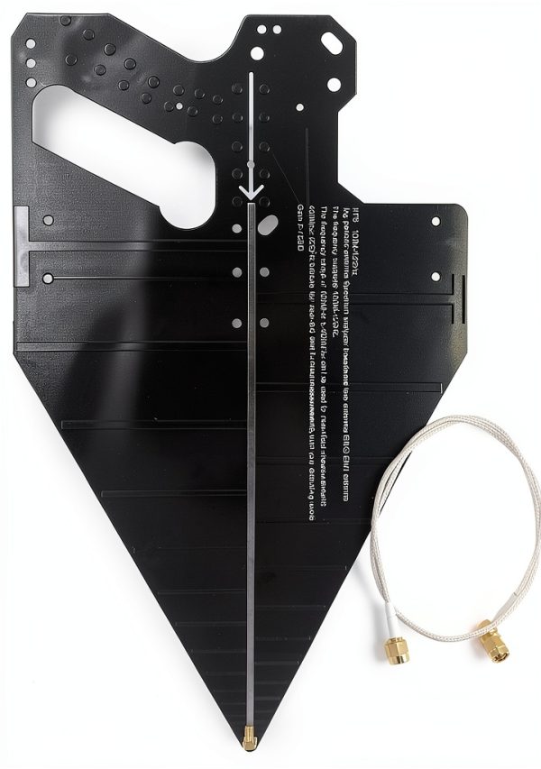 Log Periodic Antenna Eujgoov Ultra Wideband PCB High Gain 0.1-12GHz-0
